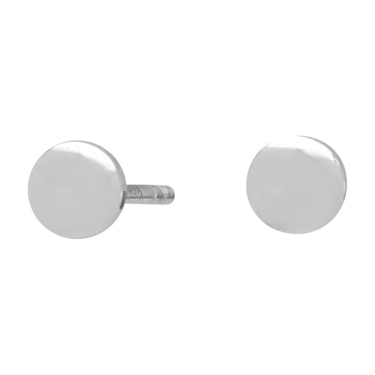 NORDAHL JEWELLERY ØRERINGE STIK SØLV RUND PLADE 4 MM - 325 500