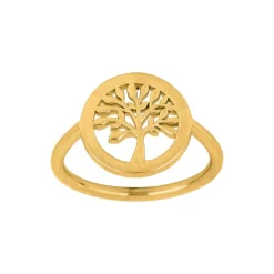 NORDAHL JEWELLERY RING SØLV FORGYLDT TREE52 11MM - 125 328-3