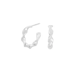 NORDAHL KELLY52 ØRERINGE SØLV CREOL SNOET - 325 765