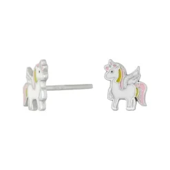NORDAHL KIDS BØRNE ØRERINGE SØLV ENHJØRNING - 30256990900