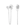 NORDAHL ØRERINGE SØLV MED KÆDE - 325 716