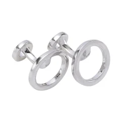 NORDAHL SØLV MANCHETKNAPPER CIRKEL - 465 834