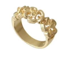 PER BORUP 14 KARAT GULD RING ORKIDE - 526R