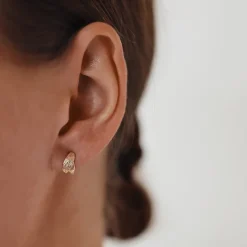 PER BORUP DAPHNE ØRERINGE 14 KARAT GULD - 982Ø