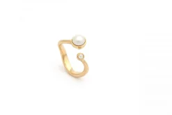 PER BORUP OPHELIA RING STOR 14 KARAT GULD MED PERLE - 1129RX