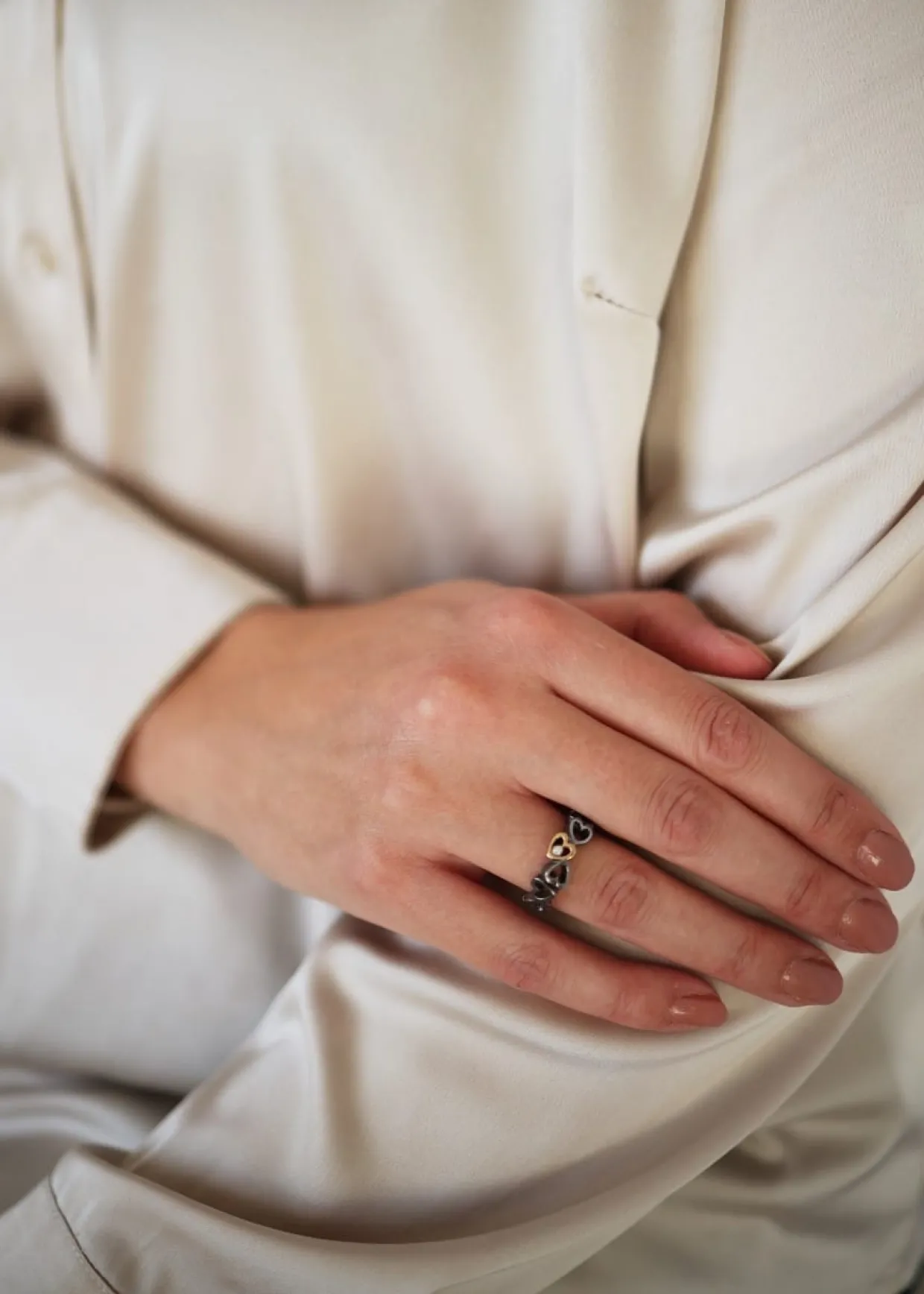 PER BORUP RING OPEN YOUR HEART SØLV - 961RSX