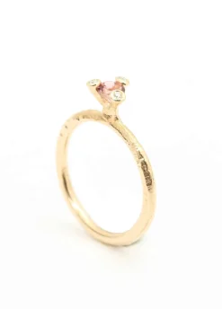 PER BORUP TWINGS RING 14 KARAT GULD MED PINK TURMALIN - 1054RXT