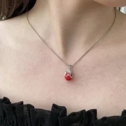 PER BORUP VEDHÆNG 14 KARAT HVIDGULD - 879V