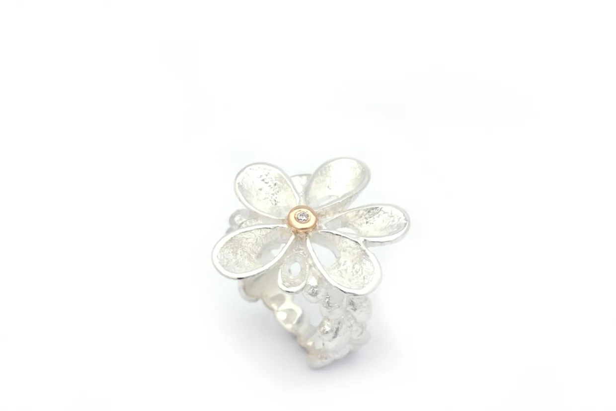 PER BORUP VIOLINA SØLV RING MED BRILLANT - 1003RSX