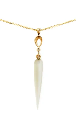 PER BORUP VIOLINA VEDHÆNG 14 KARAT MED MÅNESTEN - 1090V