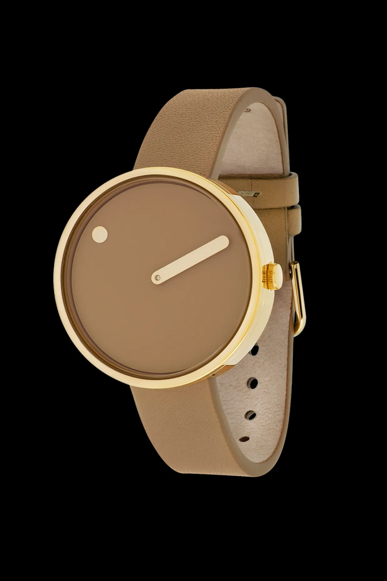 PICTO DOUBLE CAPPUCCINO LÆDER REM OG SKIVE - 34002-4814G