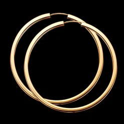 SCORUPLES ØRERINGE 8 KARAT GULD CREOLER 47 MM - 190613