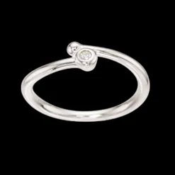 SCROUPELS SØLV RING PIGE MED STEN - 726882