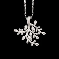 SCROUPLE SØLV HALSKÆDE MED GREN - 235252