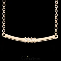 SCROUPLES 8 KARAT GULD HALSKÆDE MED BRILLANT 0,03 CARAT - 32953,42