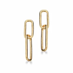 SCROUPLES 8 KARAT GULD ØRERINGE LINK - 120203