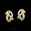 SCROUPLES 8 KARAT GULD ØRESTIK MED ZIRKONIA - 120923