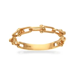 SCROUPLES 8 KARAT GULD RING MED LINK - 712983