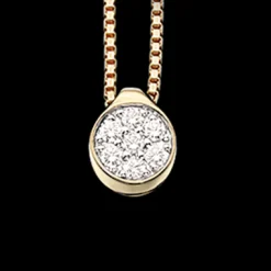 SCROUPLES 14 KARAT GULD VEDHÆNG MED BRILLIANTER - 210425