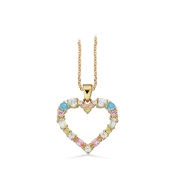 SCROUPLES 8 KARAT HJERTE VEDHÆNG MED KÆDE - 214003