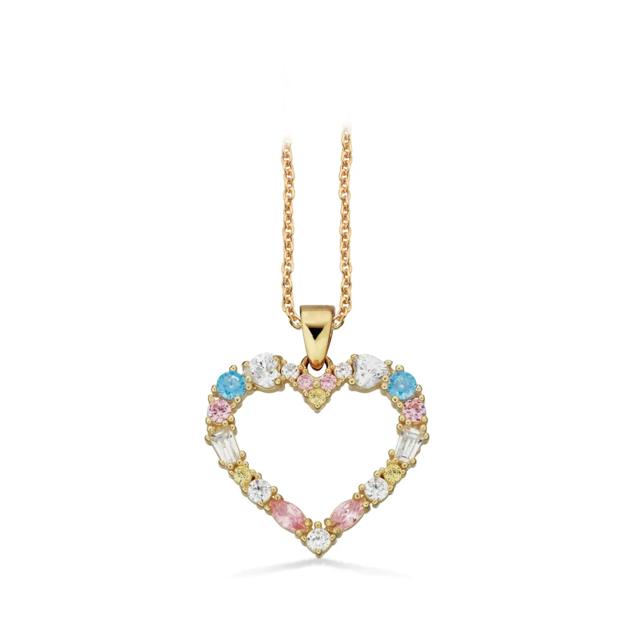 SCROUPLES 8 KARAT HJERTE VEDHÆNG MED KÆDE - 214003