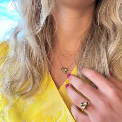 SCROUPLES 8 KARAT VEDHÆNG KUGLER FORGYLDT KÆDE - 212643