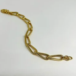 SCROUPLES ARMBÅND LINKS SØLV FORGYLDT - 611902