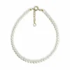 SCROUPLES ARMBÅND SØLV FORGYLDT FERSKVANDS PERLER - 38312A,M