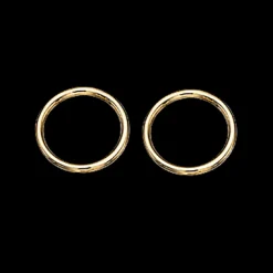 SCROUPLES CIRKEL ØRERINGE 8 KARAT GULD - 119133