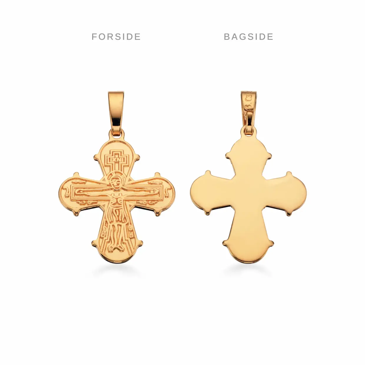 SCROUPLES DAGMARKORS SØLV FORGYLDT MED BLANK BAGSIDE - 20242B-F