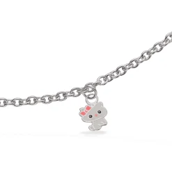 SCROUPLES GIRLS ARMBÅND SØLV MED KAT - 671952