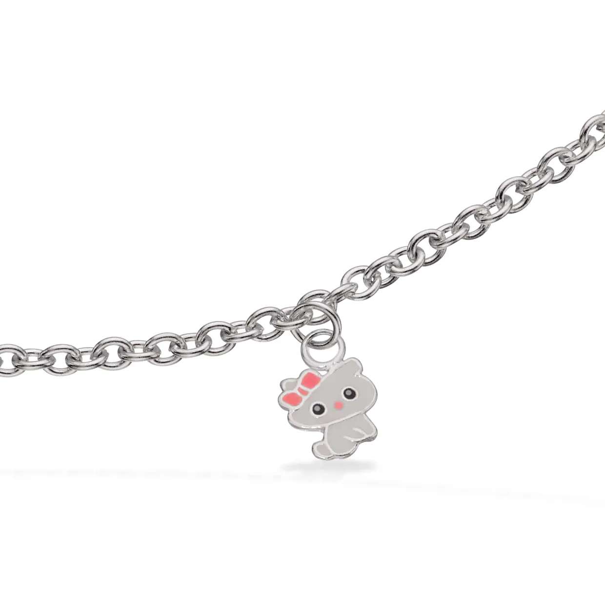 SCROUPLES GIRLS ARMBÅND SØLV MED KAT - 671952