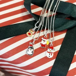 SCROUPLES GIRLS JULEMAND SØLV HALSKÆDE - 239392