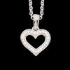 SCROUPLES HALSKÆDE SØLV HJERTE MED STEN - 223822