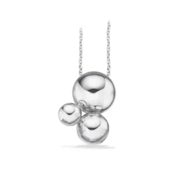 SCROUPLES HALSKÆDE SØLV MED KUGLER - 239762