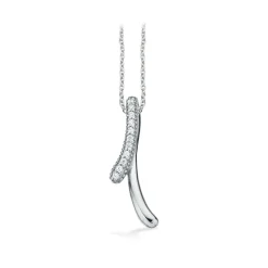 SCROUPLES HALSKÆDE SØLV PINDE MED STENE - 238612