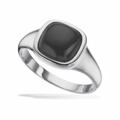 SCROUPLES HERRERING I SØLV MED SORT ONYX - 791522