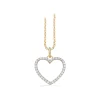 SCROUPLES HJERTE VEDHÆNG I 8 KARAT GULD MED ZIRKONIA - 215583