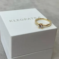 SCROUPLES KLEOPATRA 14 KARAT GULD RING MED BRILLANT 0,25 - 7135,25