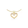 SCROUPLES KLEOPATRA HJERTE VEDHÆNG 14 KARAT GULD MED BRILLANT - 2125,05