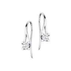 SCROUPLES KLEOPATRA ØREHÆNGER I 14 KARAT HVIDGULD MED BRILLANT - 1126,30