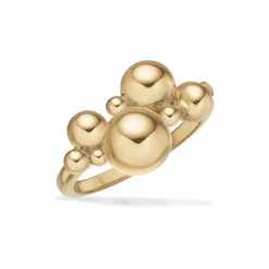 SCROUPLES KUGLE RING I FORGYLDT SØLV - 731102