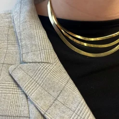 SCROUPLES MAGIC HALSKÆDE SØLV FORGYLDT 42+5 CM - 32912,45FG