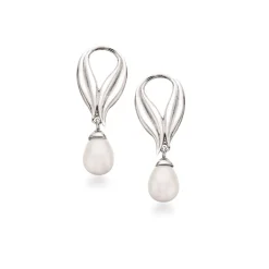 SCROUPLES PRIMAVERA ØREHÆNGER SØLV MED PERLE - 157032