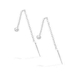 SCROUPLES ØREKÆDE MED LILLE KUGLE SØLV - 122042