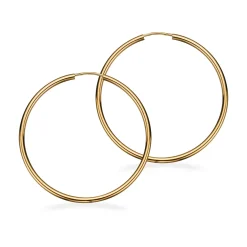 SCROUPLES ØRERINGE 8 KARAT GULD 2 X 40 MM - 11403