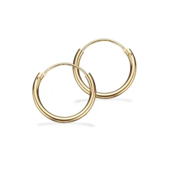 SCROUPLES ØRERINGE CREOLER 8 KARAT - 10123