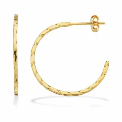 SCROUPLES ØRERINGE SØLC FORGYLDT 25MM - 160552