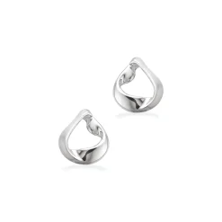 SCROUPLES ØRERINGE SØLV DRÅBE MAT/BLANK - 158282