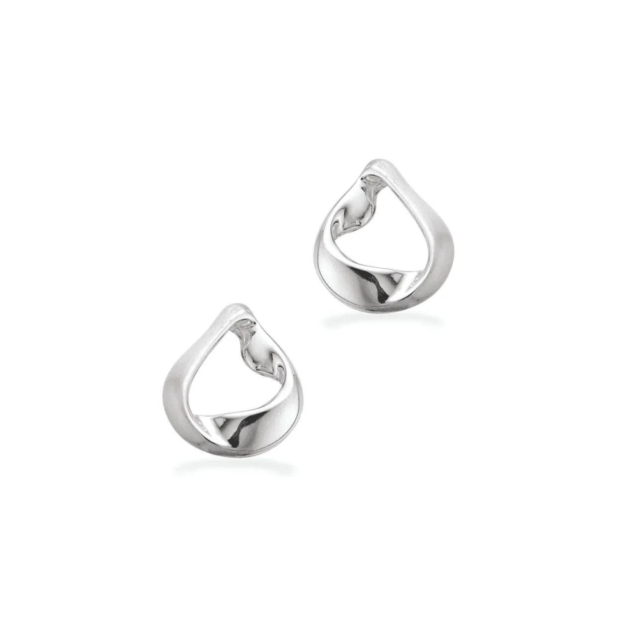 SCROUPLES ØRERINGE SØLV DRÅBE MAT/BLANK - 158282